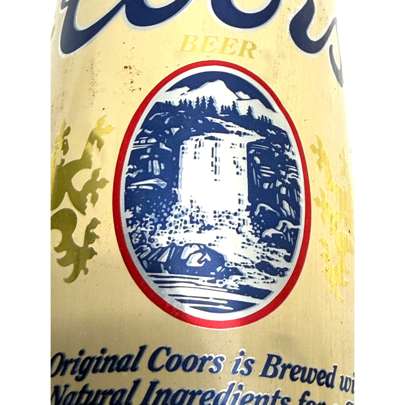 Vtg 1970s 1980s Coors Original Beer Can 16oz (1 Pint) Aluminum Pull Tab Empty
