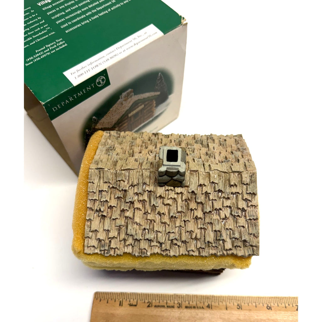 Vintage NOS Dept 56 Village Accessory - Village Smokehouse Incense burner
