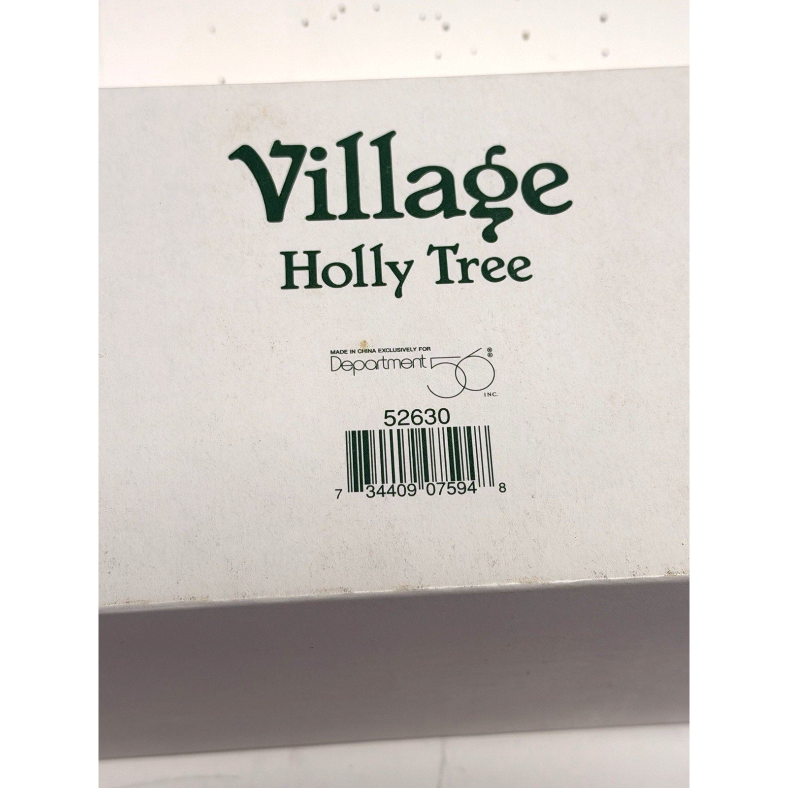 VTG Dept 56 Holly Tree Village Accessory 52630 Dickens Village Christmas, Snow