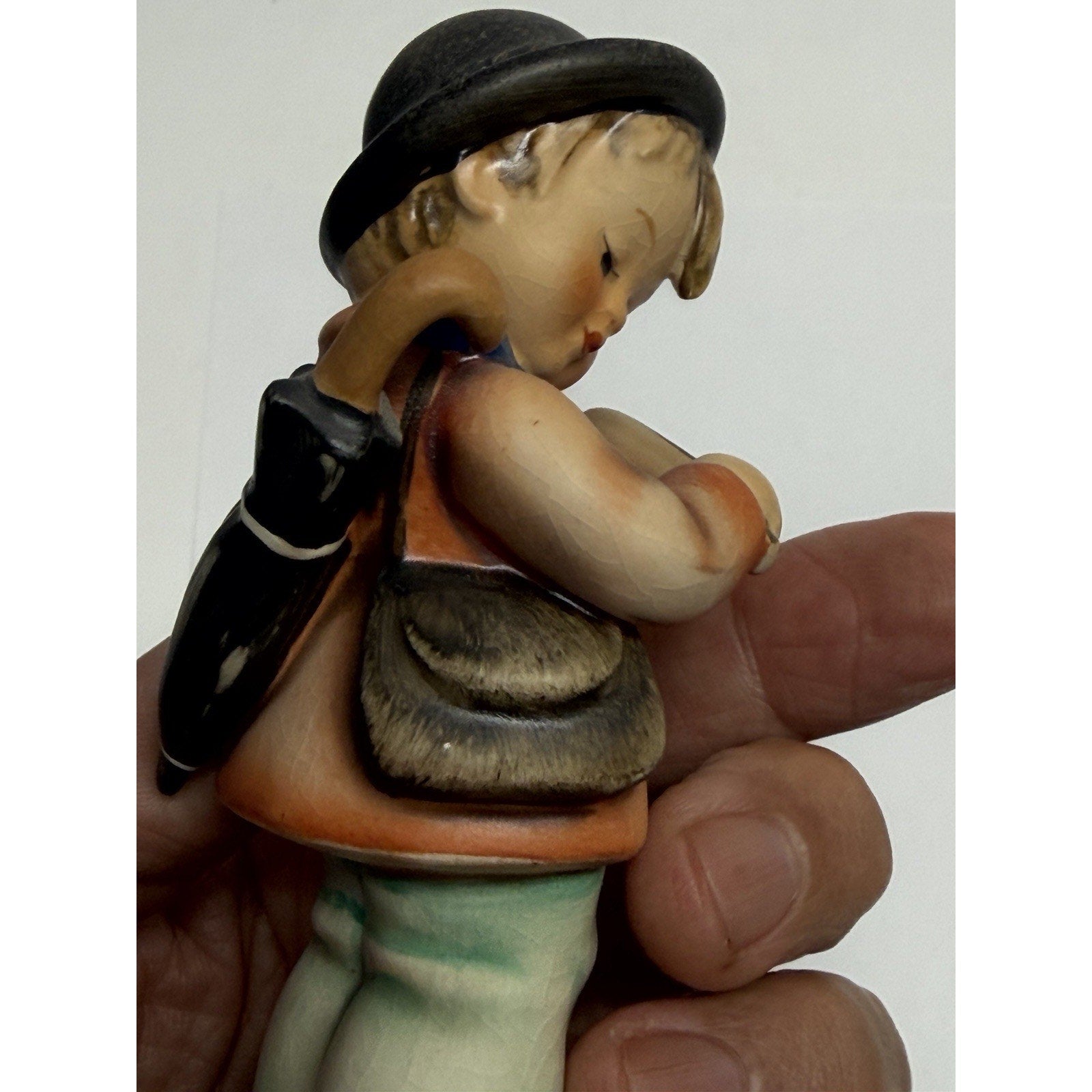 Vintage Goebel Hummel Figurine “Little Fiddler” Crown Germany RARE 5.25" TMK1