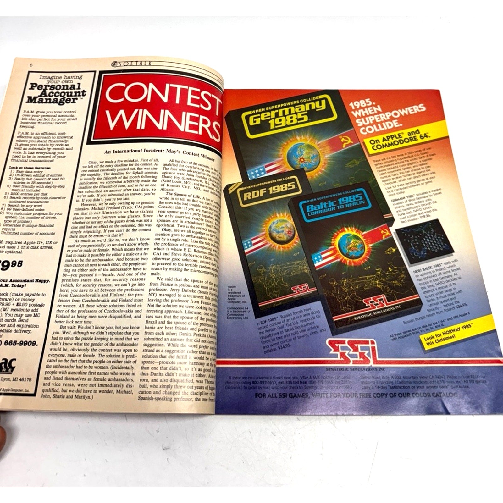 Vintage SOFTALK magazine, August 1984, Volume 4 issue.