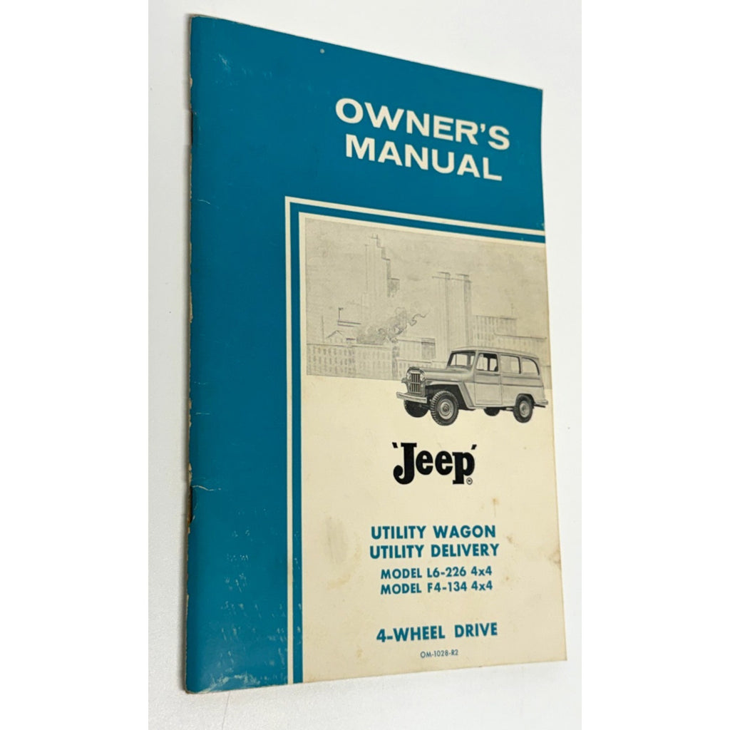 Vtg Original Jeep Utility Wagon Utility Delivery 4x4 Owner's Manual OM-1028-R2VG