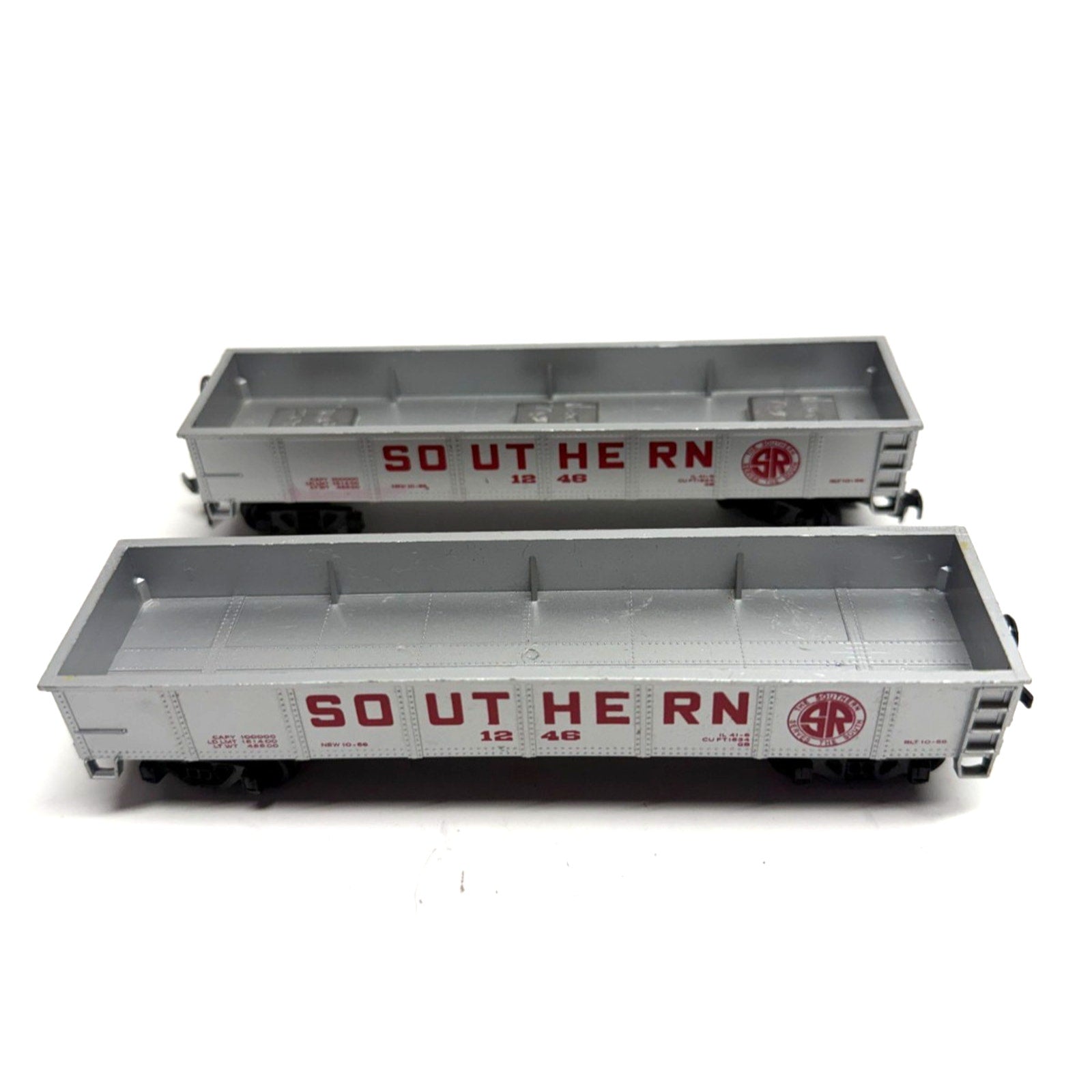 Vintage Lot of 2 Bachmann HO 40' Gondola Southern #1246