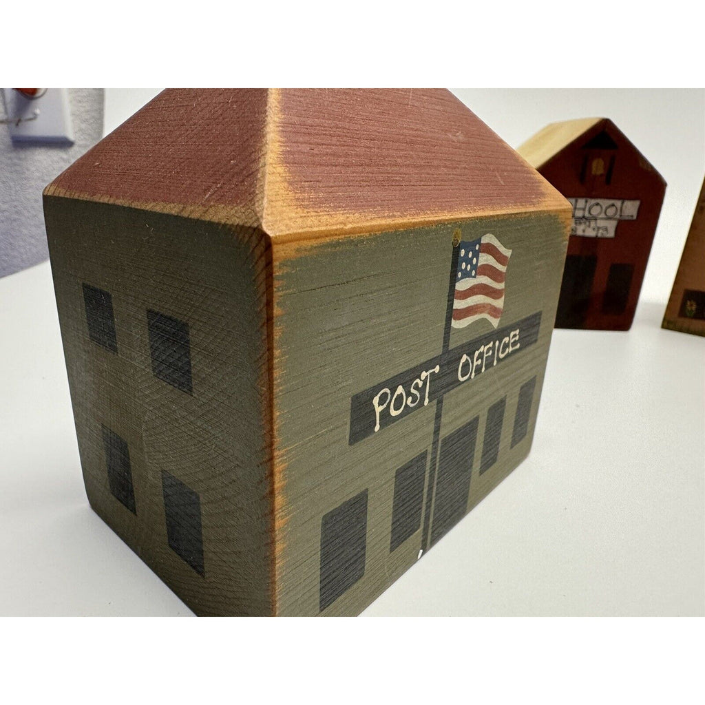 VINTAGE Lot of 5 1960's Tiny Doll House Wood Block Set
