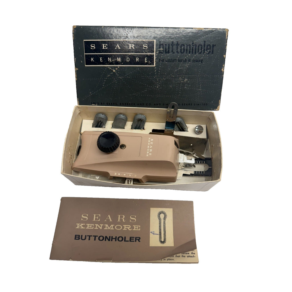 Vintage Sears Kenmore Buttonhole Attachment Tool Buttonholer Greist
