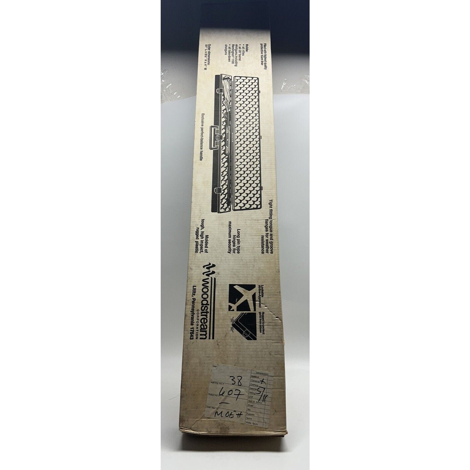 FACTORY SEALED VINTAGE Box Woodstream Rifles & Shotguns Hard Case Foam Inserts
