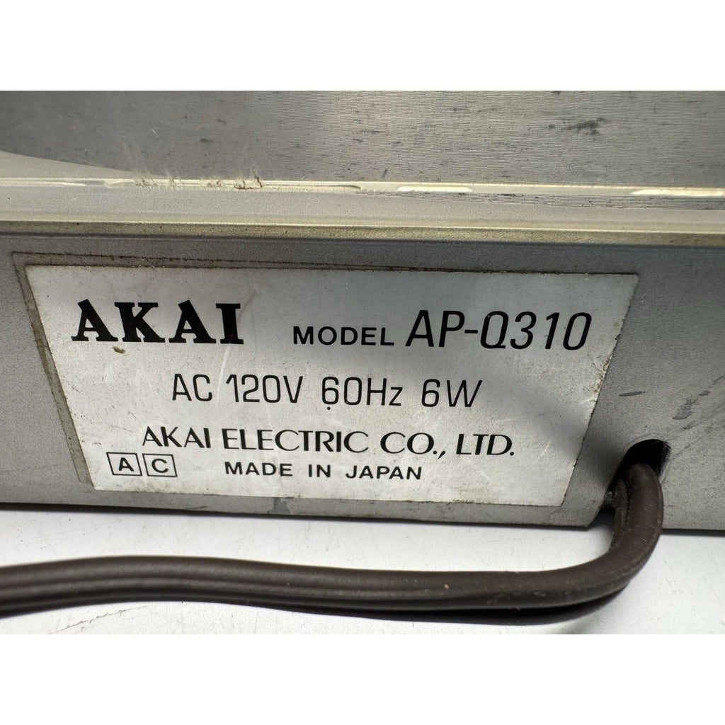 VINTAGE Akai AP-Q310 Quartz Fully Automatic Turntable Need Repair