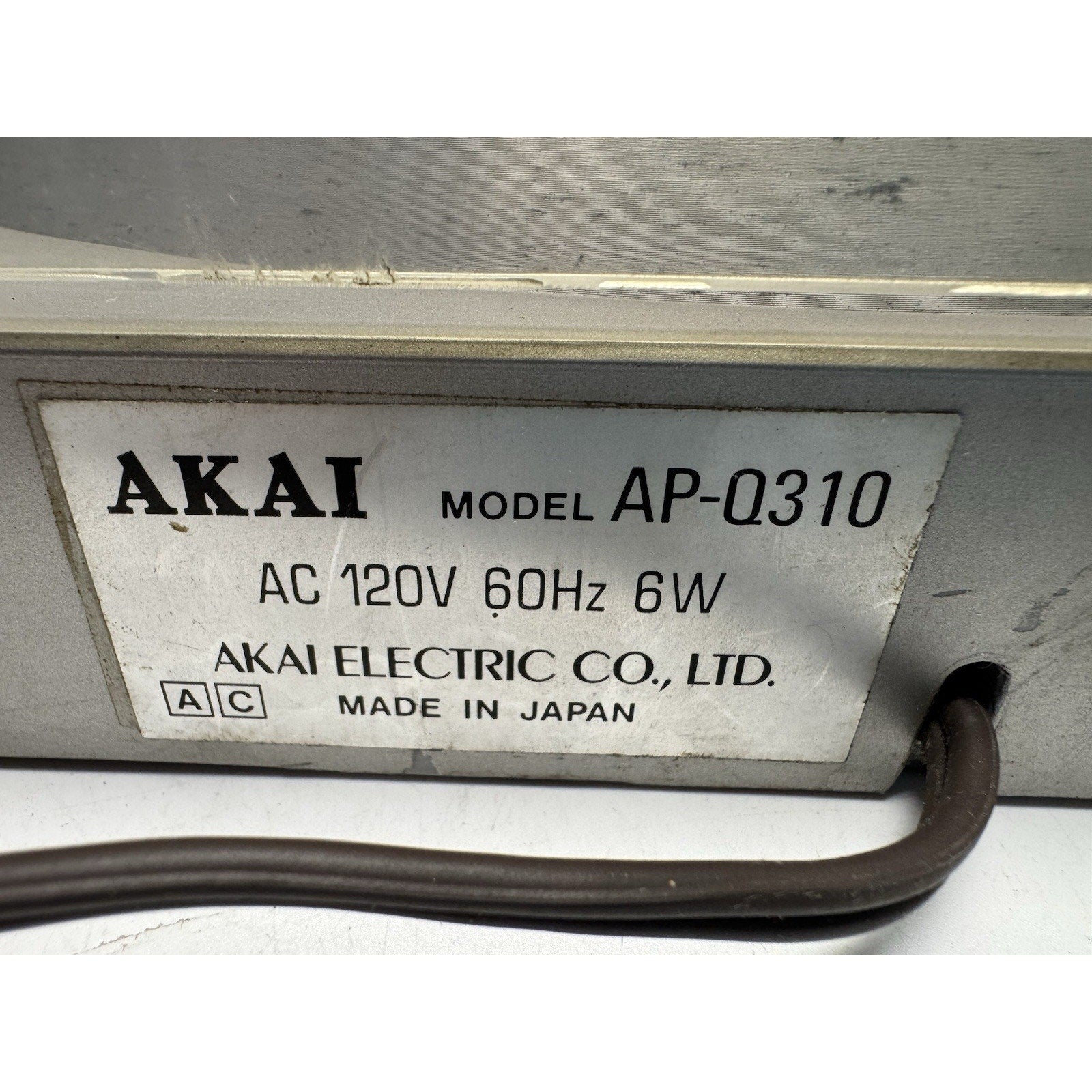 VINTAGE Akai AP-Q310 Quartz Fully Automatic Turntable Need Repair