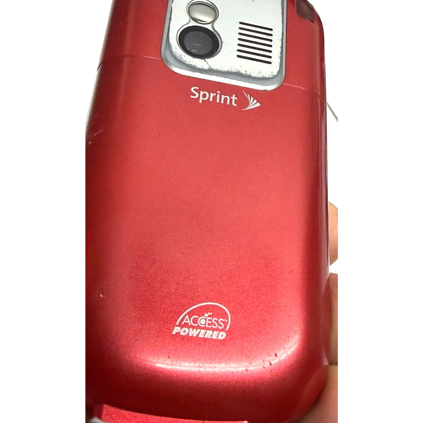 VINTAGE Palm Centro Red Sprint Cellular Phone PTR690HKR Hold Charge - WORKS!