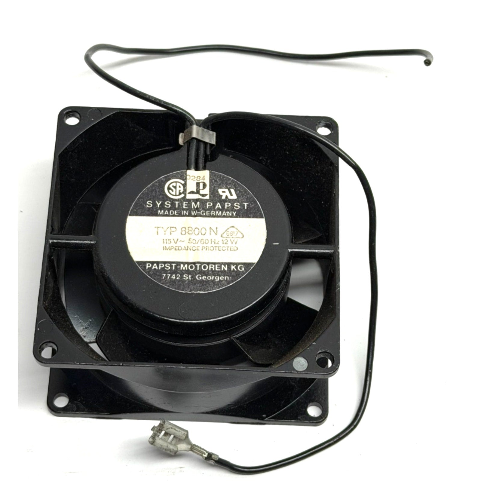Vintage Papst TYP 8800 N Fan Made in Germany