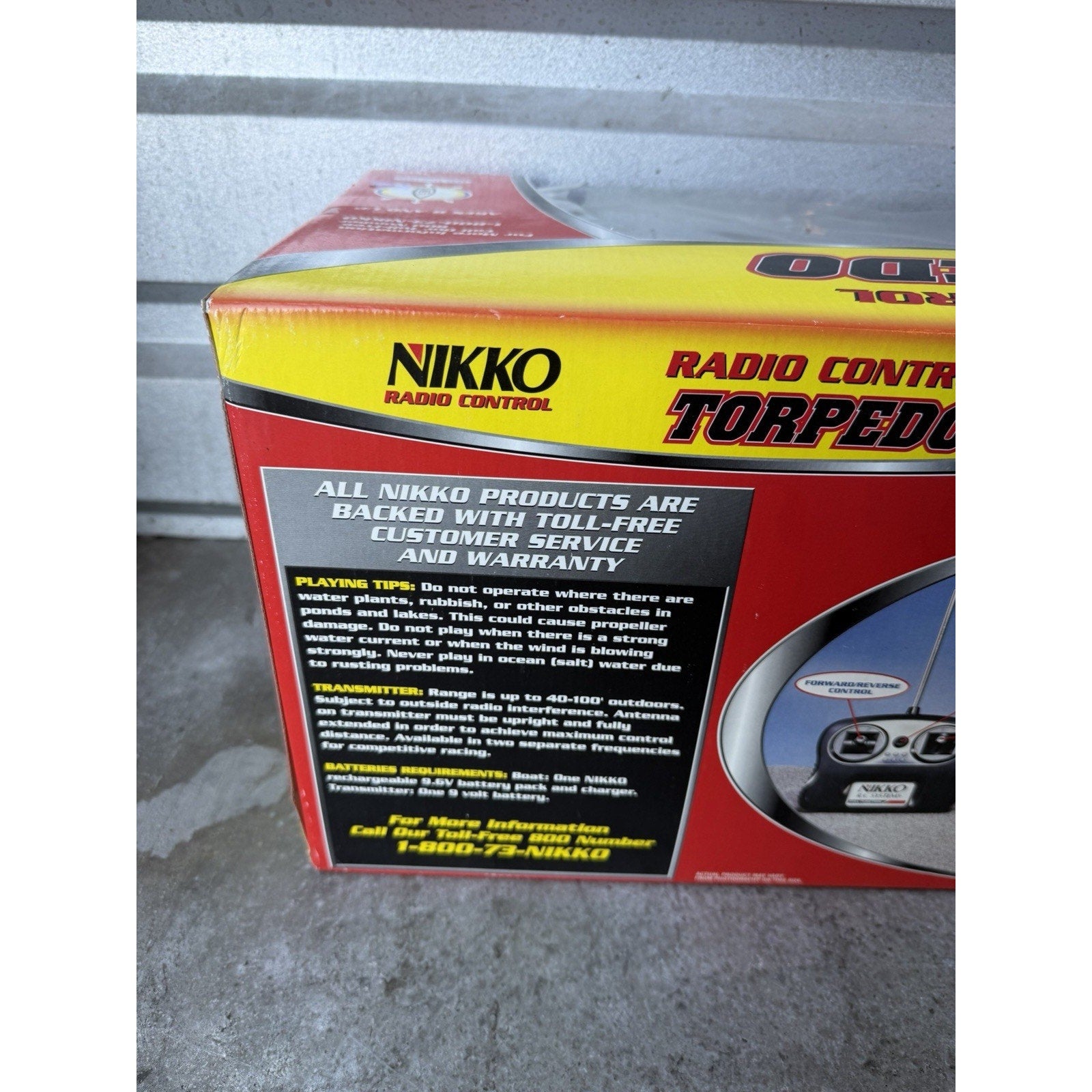 Vintage SEALED NEW Styrofoam NIKKO Torpedo Hydroplane RC Racing Boat 49MHz