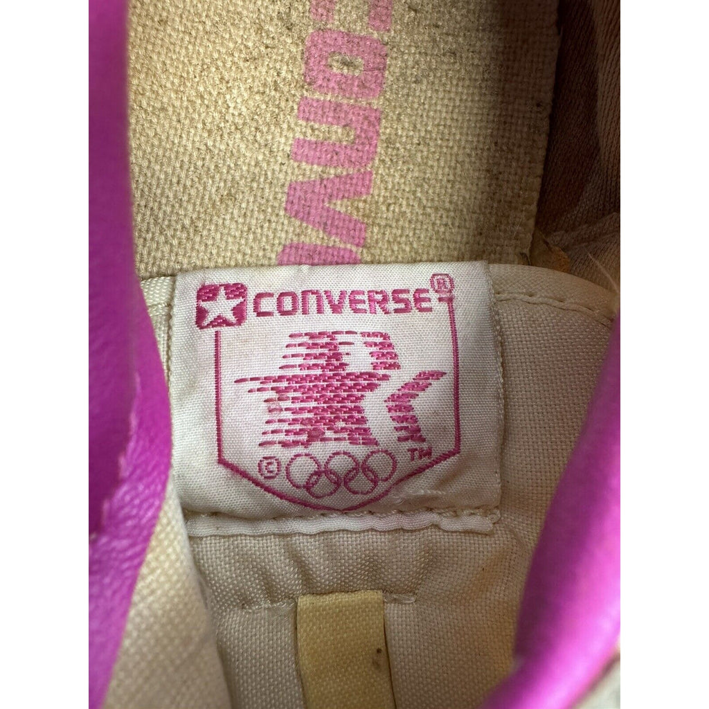 VINTAGE Converse L.A Olympics 1980's Magenta Trainers US Men's Size 9