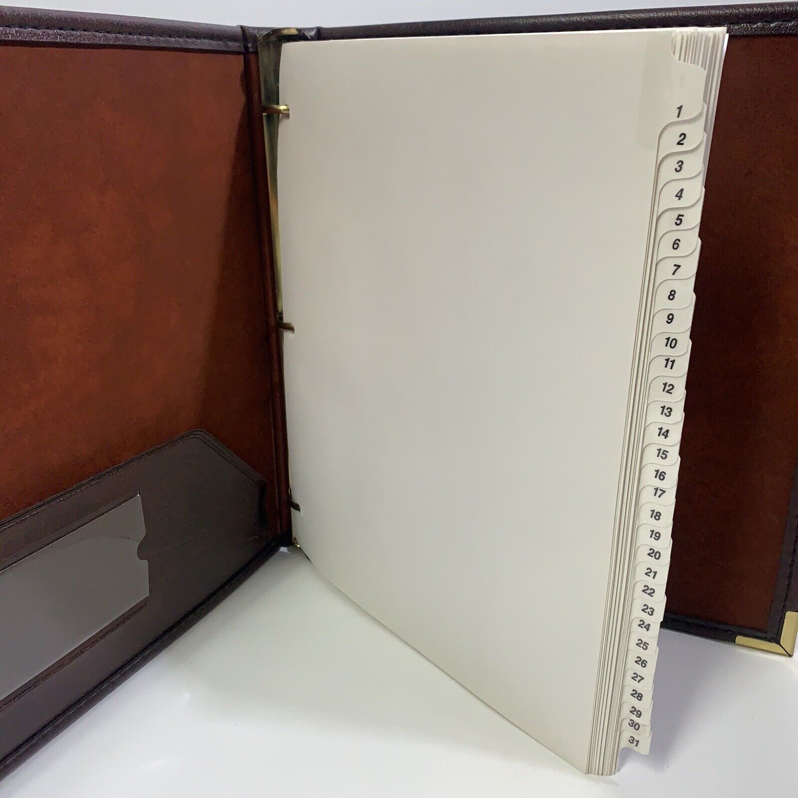 Vintage Boorum & Pease Spiral Month Daily Planner Binder Made in USA