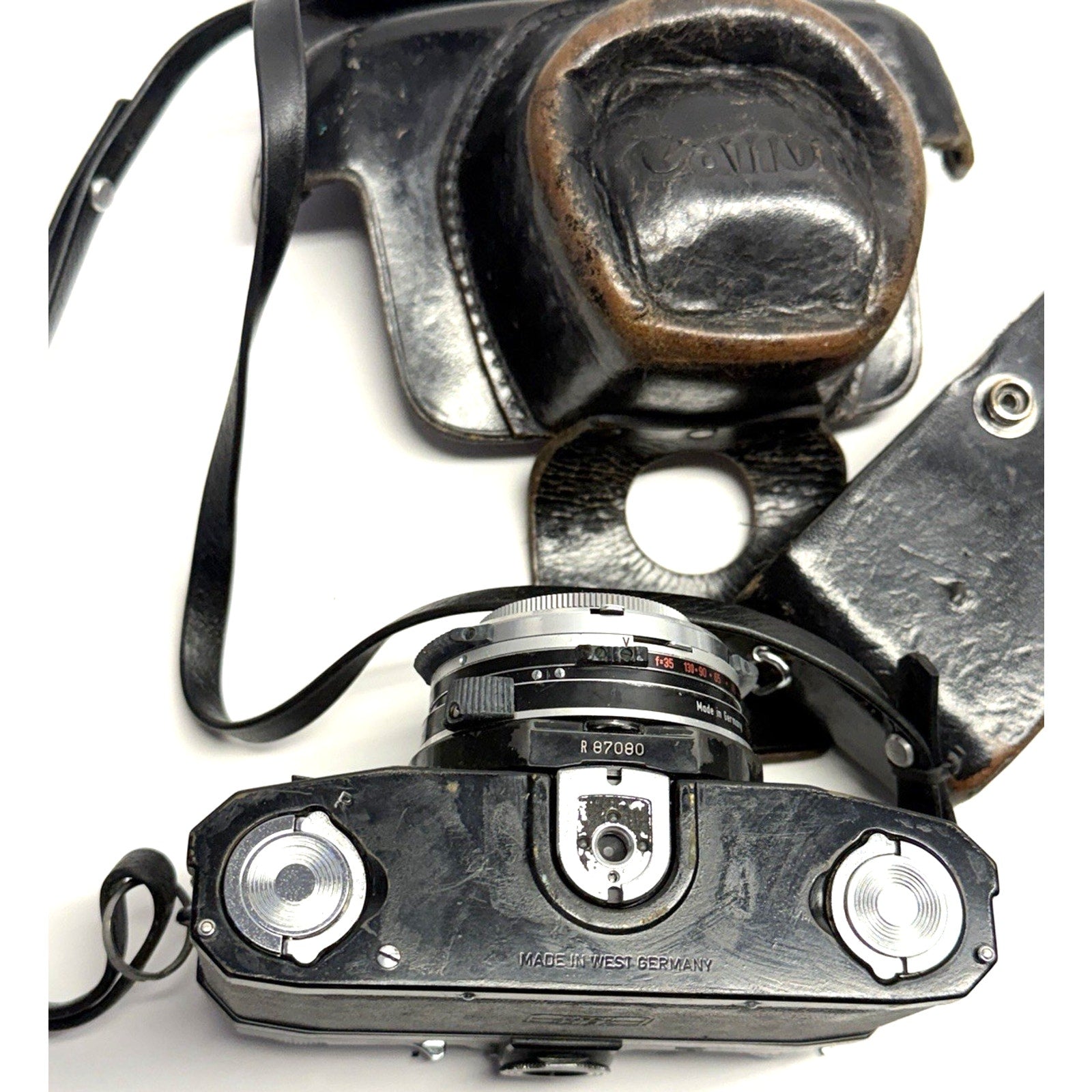 Vintage Contaflex S Automatic Black with 50mm f2.8 Tessar Made In Germany