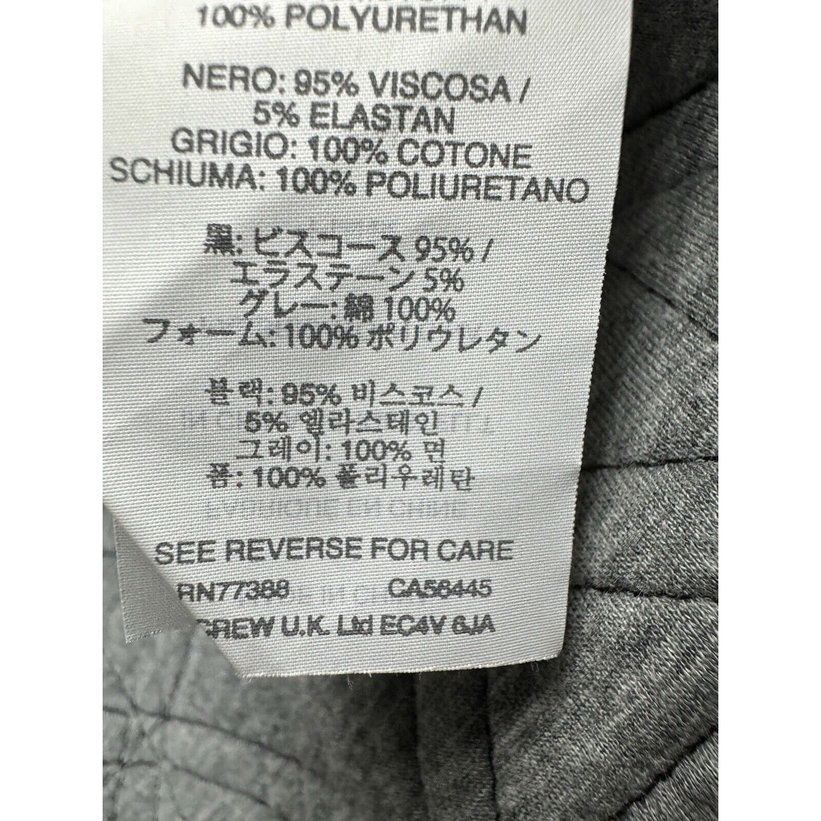 VINTAGE J Crew Jacket Womens XXS Black Quilted Full Zip Bomber Neoprene