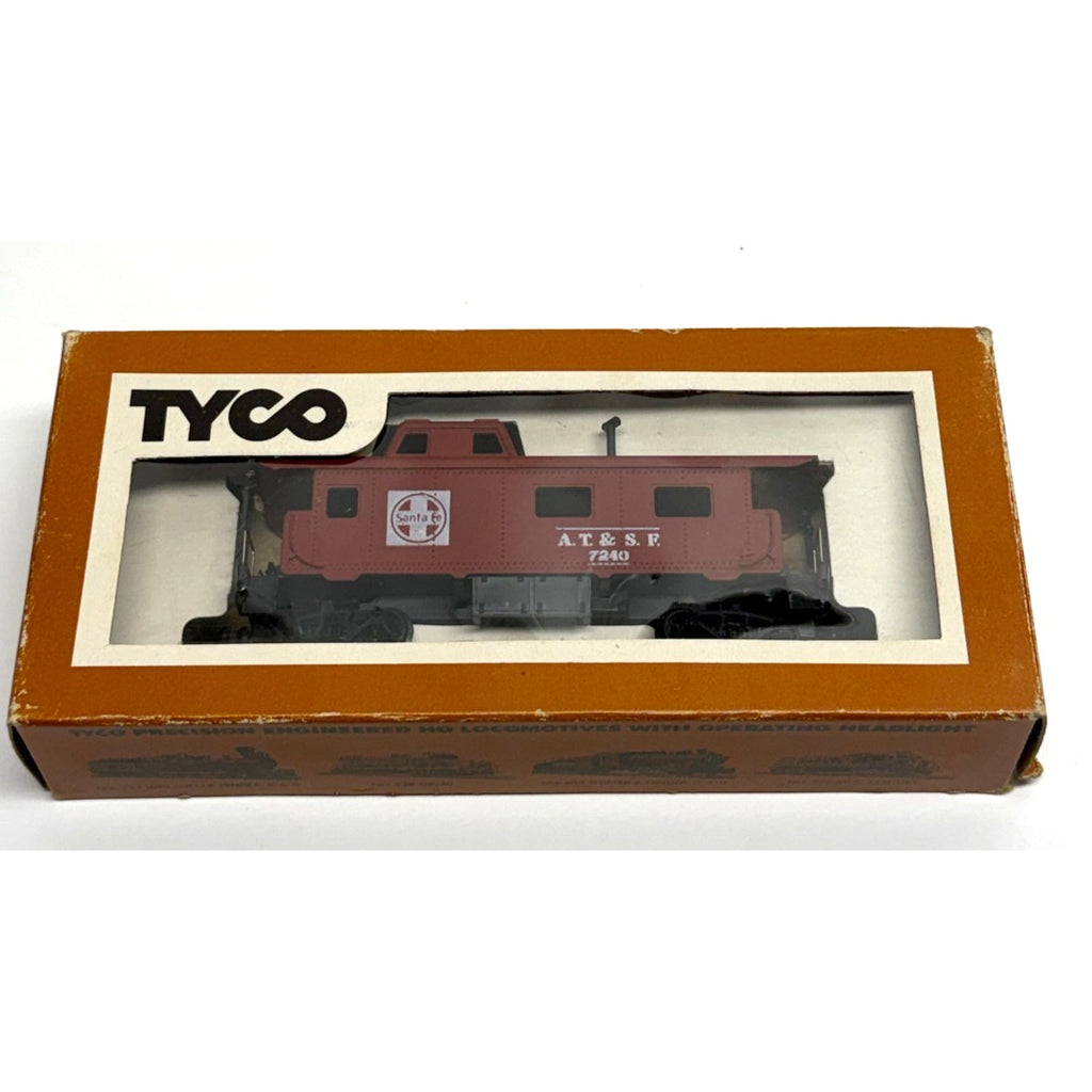 Vintage HO Scale Tyco Cupola Caboose Santa Fe AT&SF 7240 Model Trains-New In Box