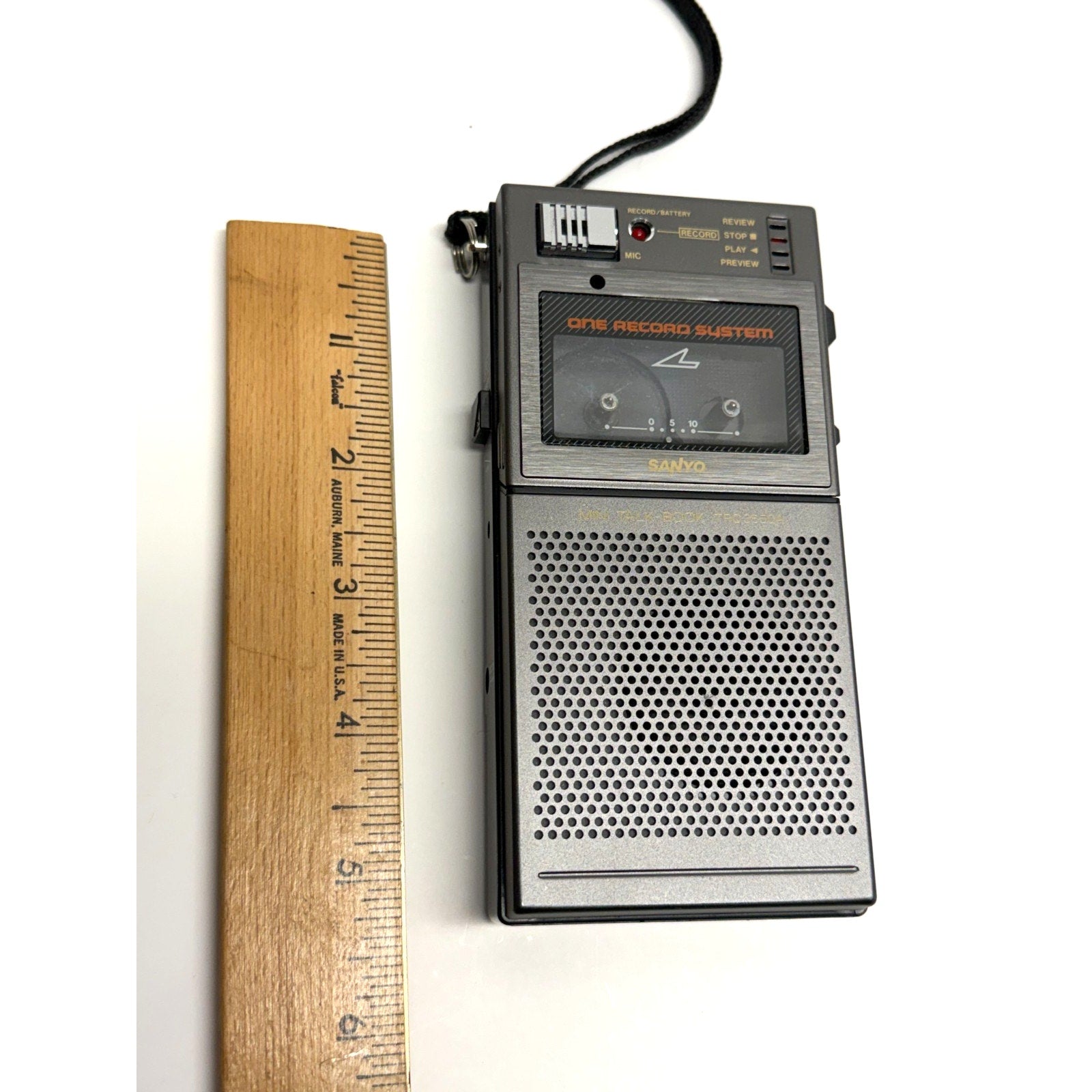 VTG Sanyo TRC-3550A Mini Talk Book Mini Cassette Voice Recorder. Not working