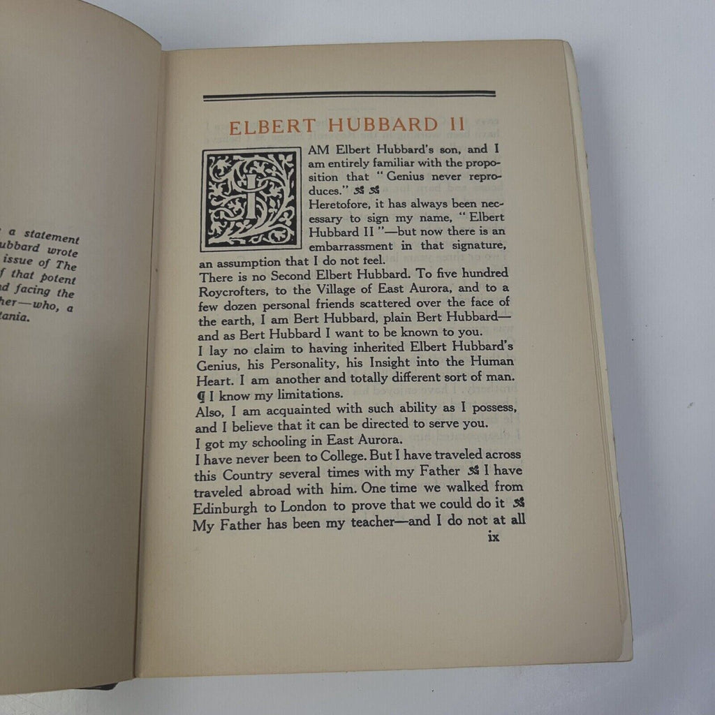 VINTAGE Little Journeys Volume II Famous Women Elbert Hubbard 1928