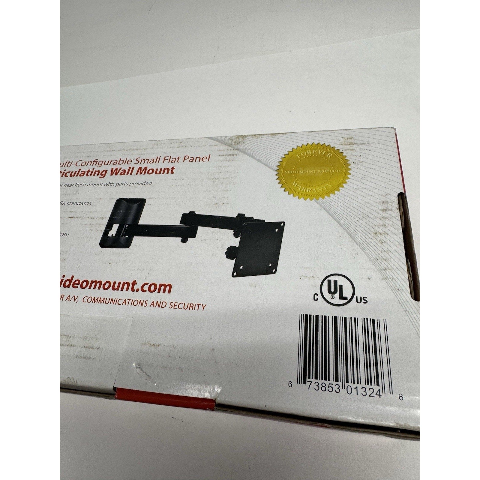 SEALED VMP Articulating Wall Monitor/TV Mount for 10" - 23" Flat Panels LCD-1B