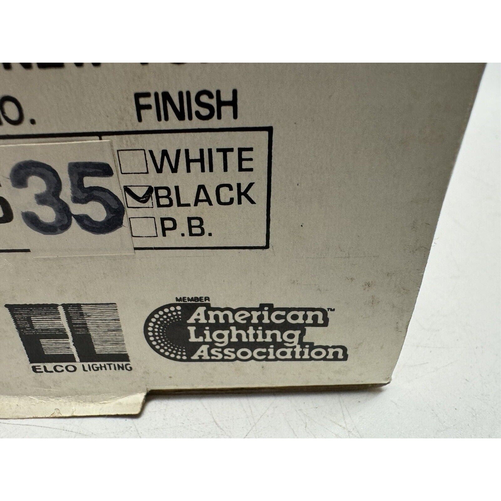 VINTAGE NOS Elco Track ET535 Black Lighting Track Light Fixture