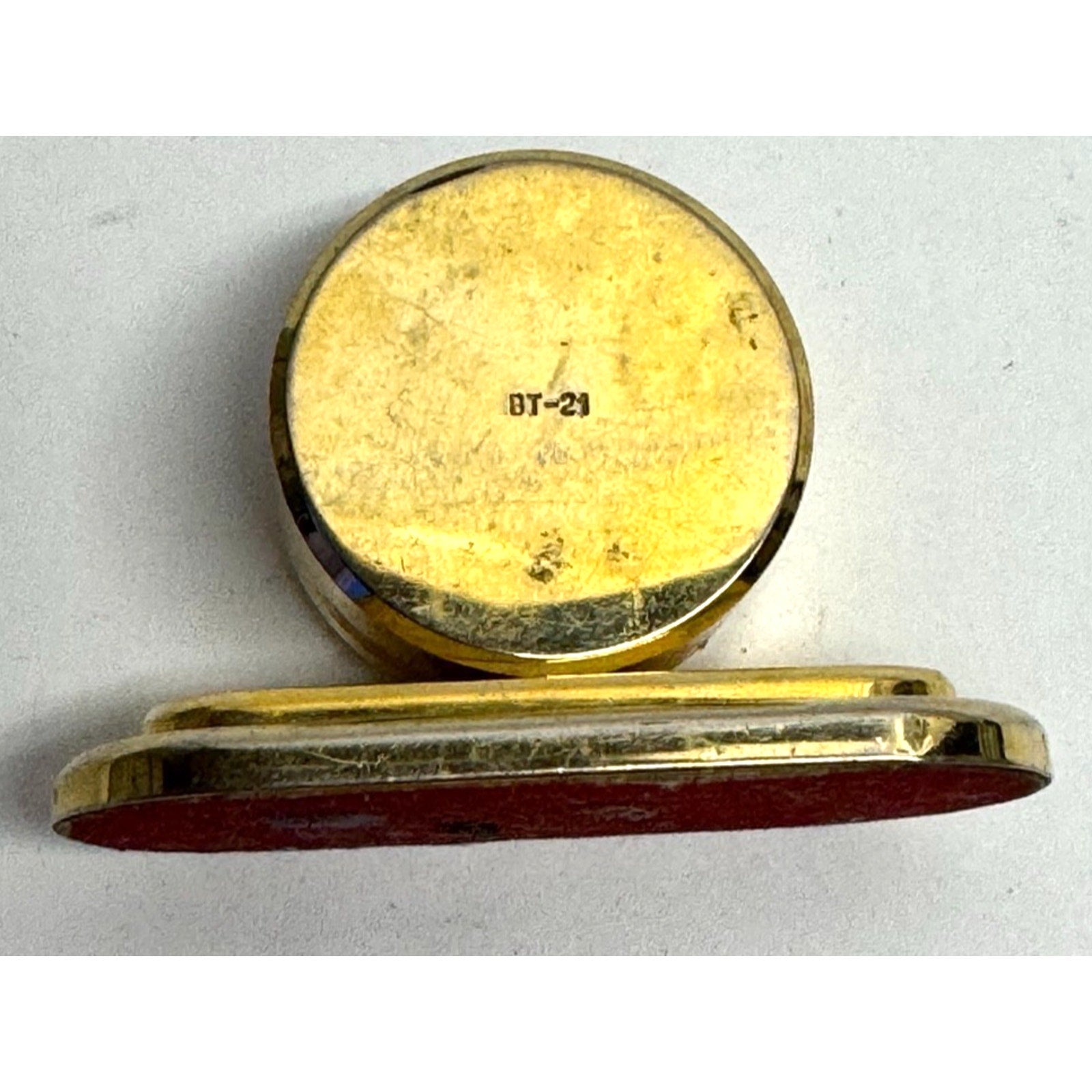 Vintage Cenere Miniature Brass Clock