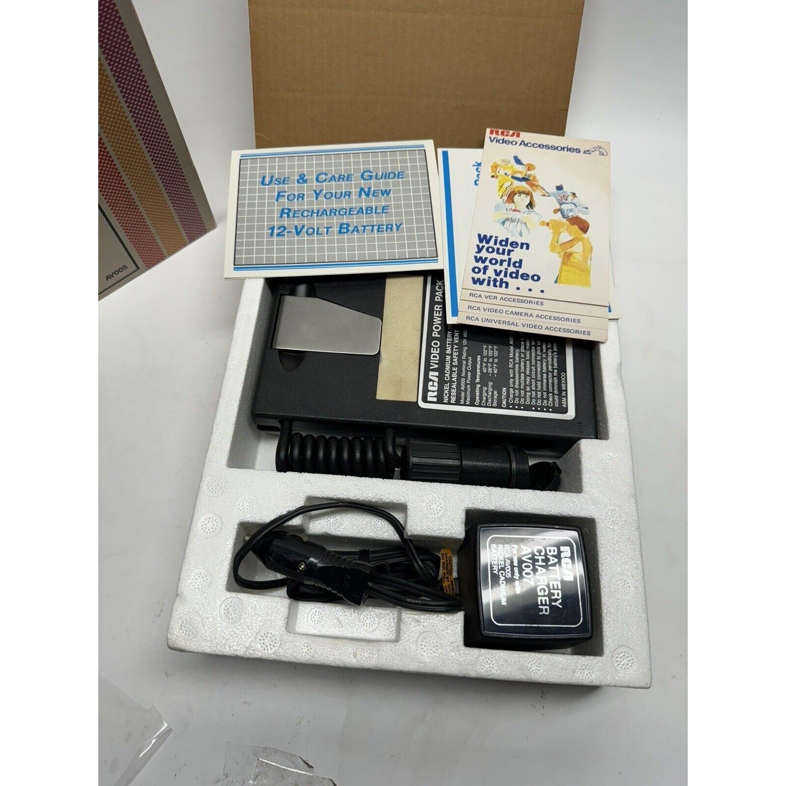 Vintage NOS RCA Video Power Pack For VCR, TV, Camera Lights AV005