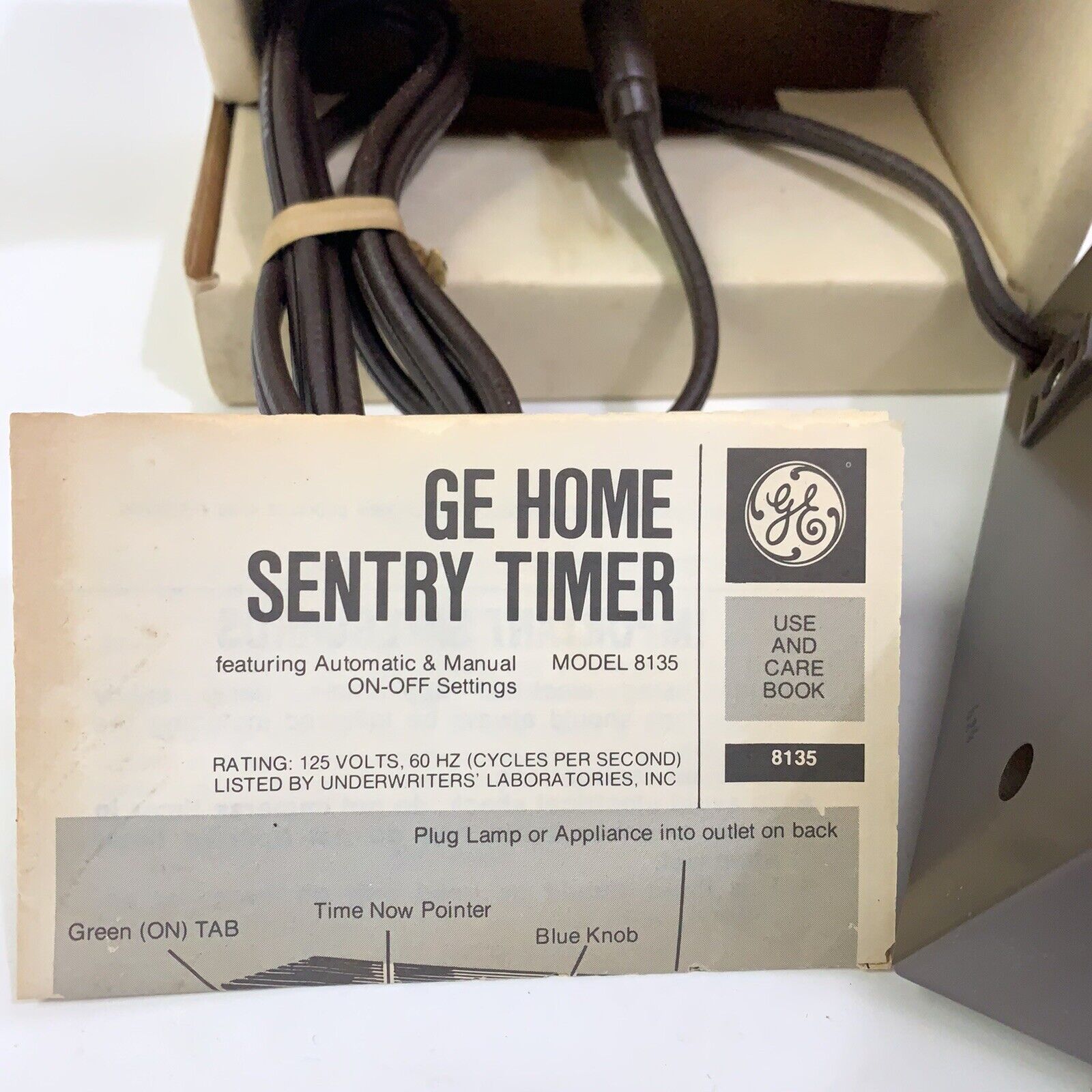 Vintage GE Home Sentry Household Timer 8135-004 Brown BRAND NEW IN BOX