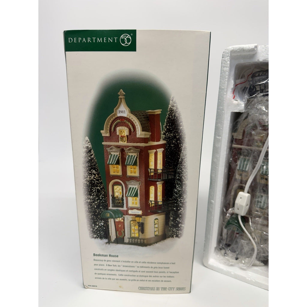 VINTAGE SEALED NEW Dept 56 Christmas in the City BEEKMAN HOUSE 58878