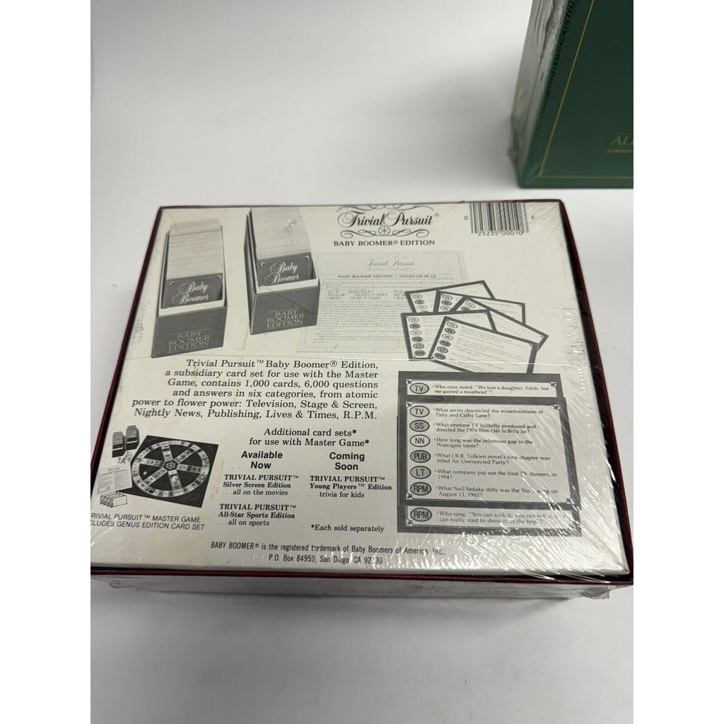 VINTAGE FACTORY SEALED Trivial Pursuit 4-Game LOT Baby Boomer, Mastergame-Geniu