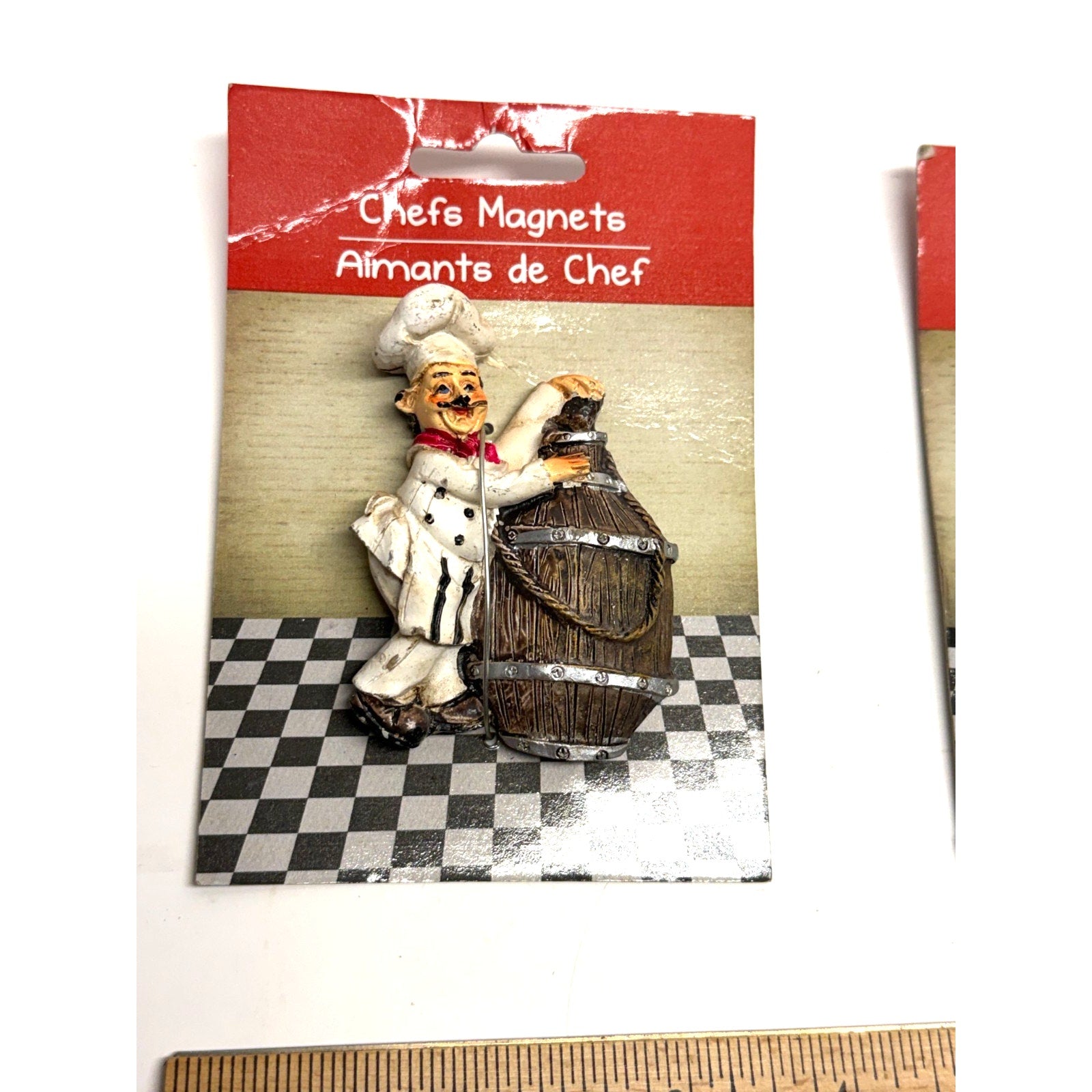 Vintage FACTORY SEALED Lot of 2 - Chef Refrigerator Magnets – Aimants de Chef