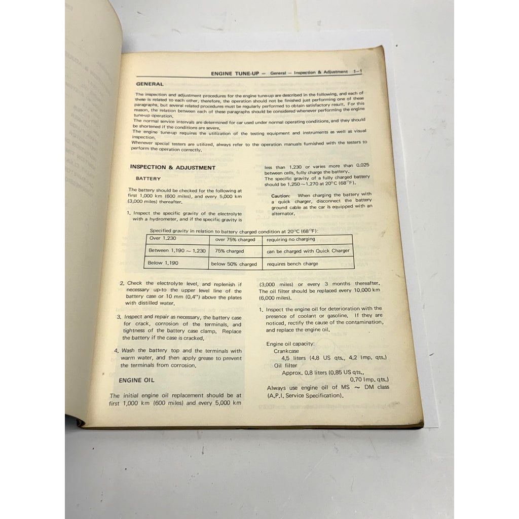 Vintage 1970 Toyota Crown 2M Engine Repair Manual OEM Guide Book #98004