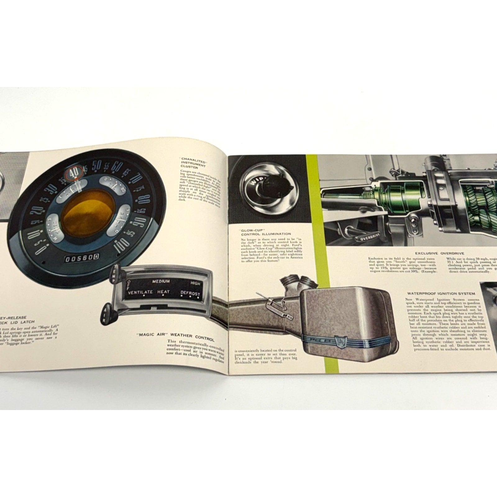 Vtg 1951 Ford Steps Ahead with 43 Features Sales Brochure Fordomatic Drive