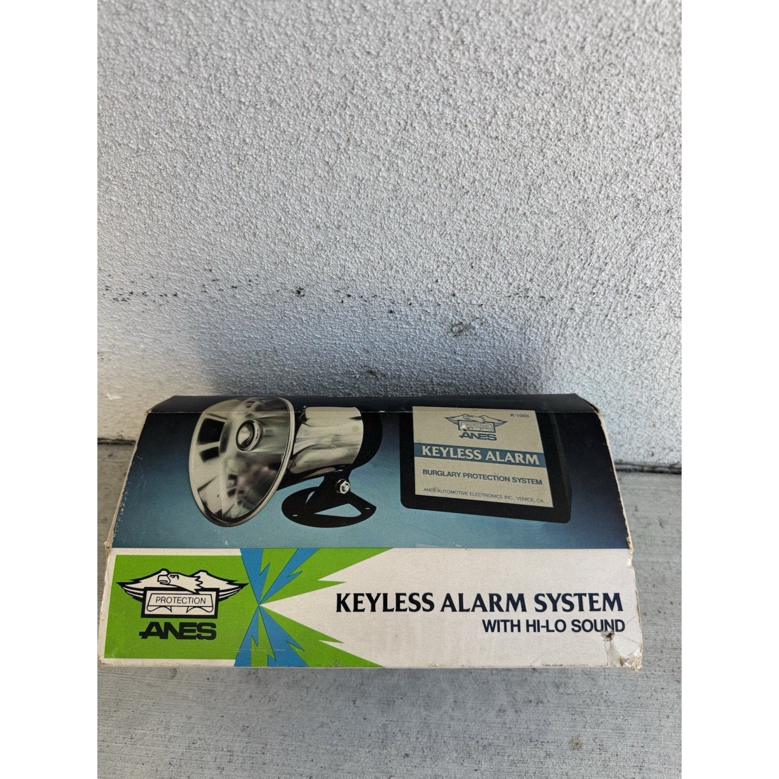 VINTAGE SEALED BOX ANES Keyless Alarm System W/Hi-Lo Sound Made in USA