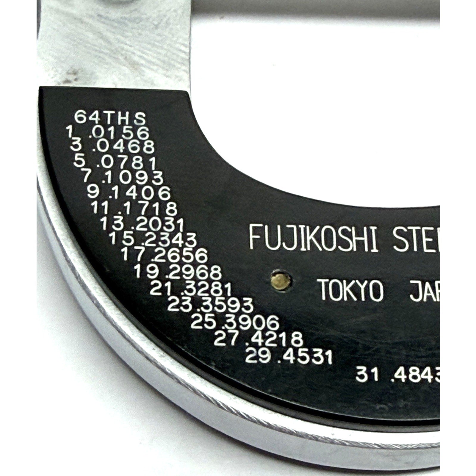 VINTAGE Fujikoshi Steel Caliper 0"-1" Made in Japan - Mint Condition