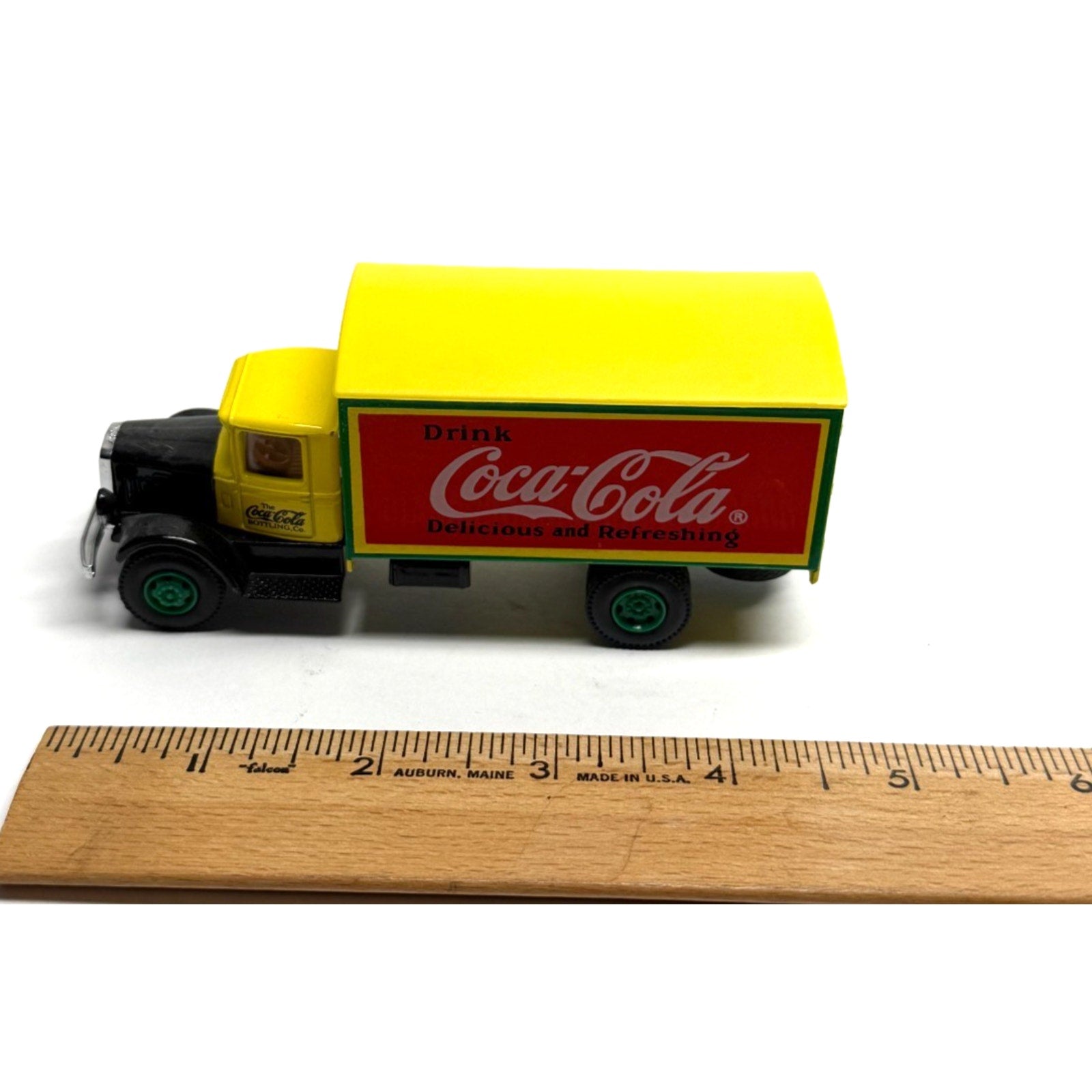 Vintage 1991 Coca Cola Mack Model BM, 1:64, Diecast, Black and Yellow, New