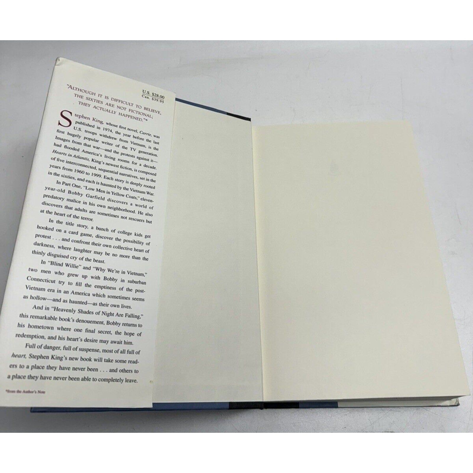VINTAGE Hearts In Atlantis by Stephen King-1st Edi 1999-Hardcover MINT!