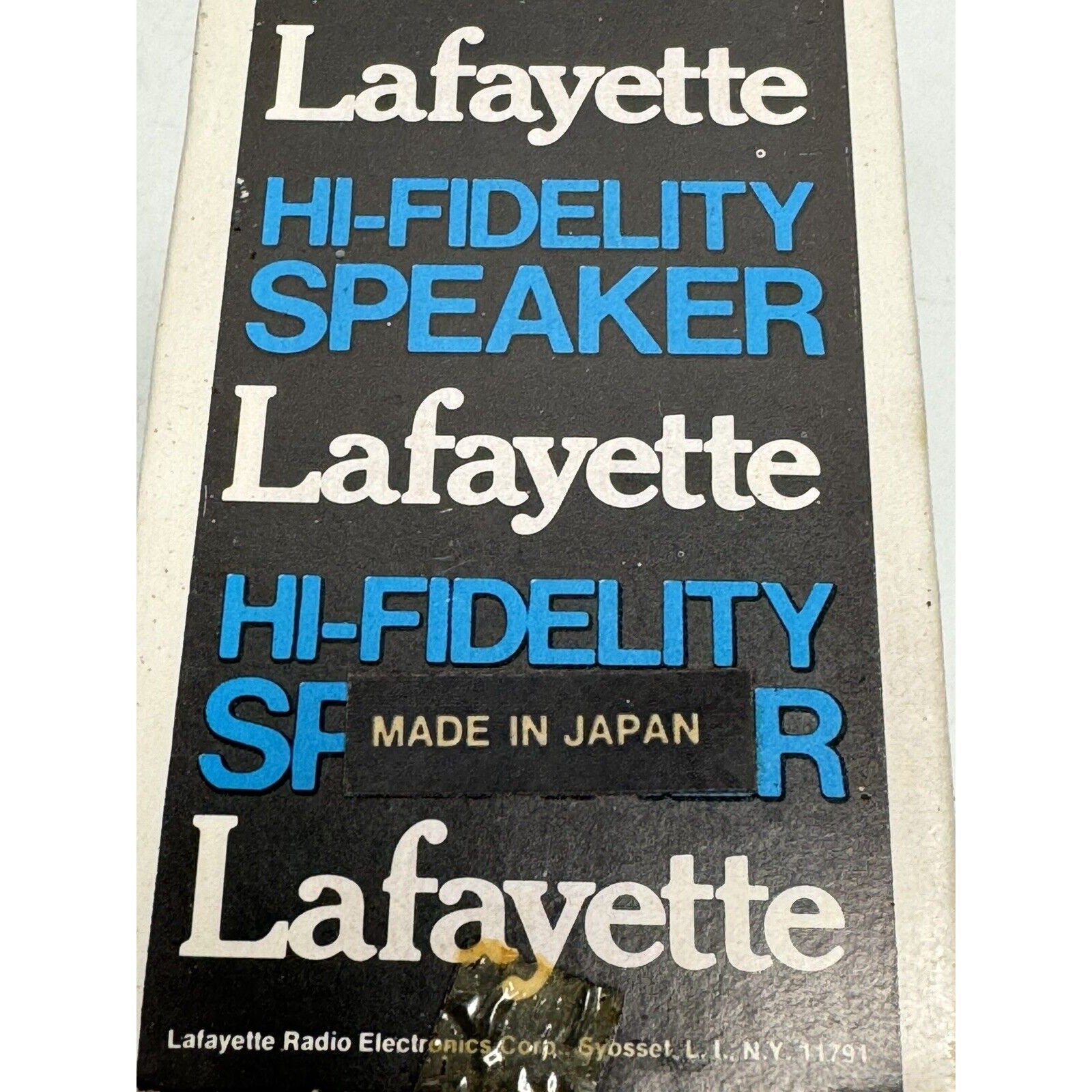 Vintage NOS Lafayette Speaker 4" Hi-Fi Speaker Made in Japan