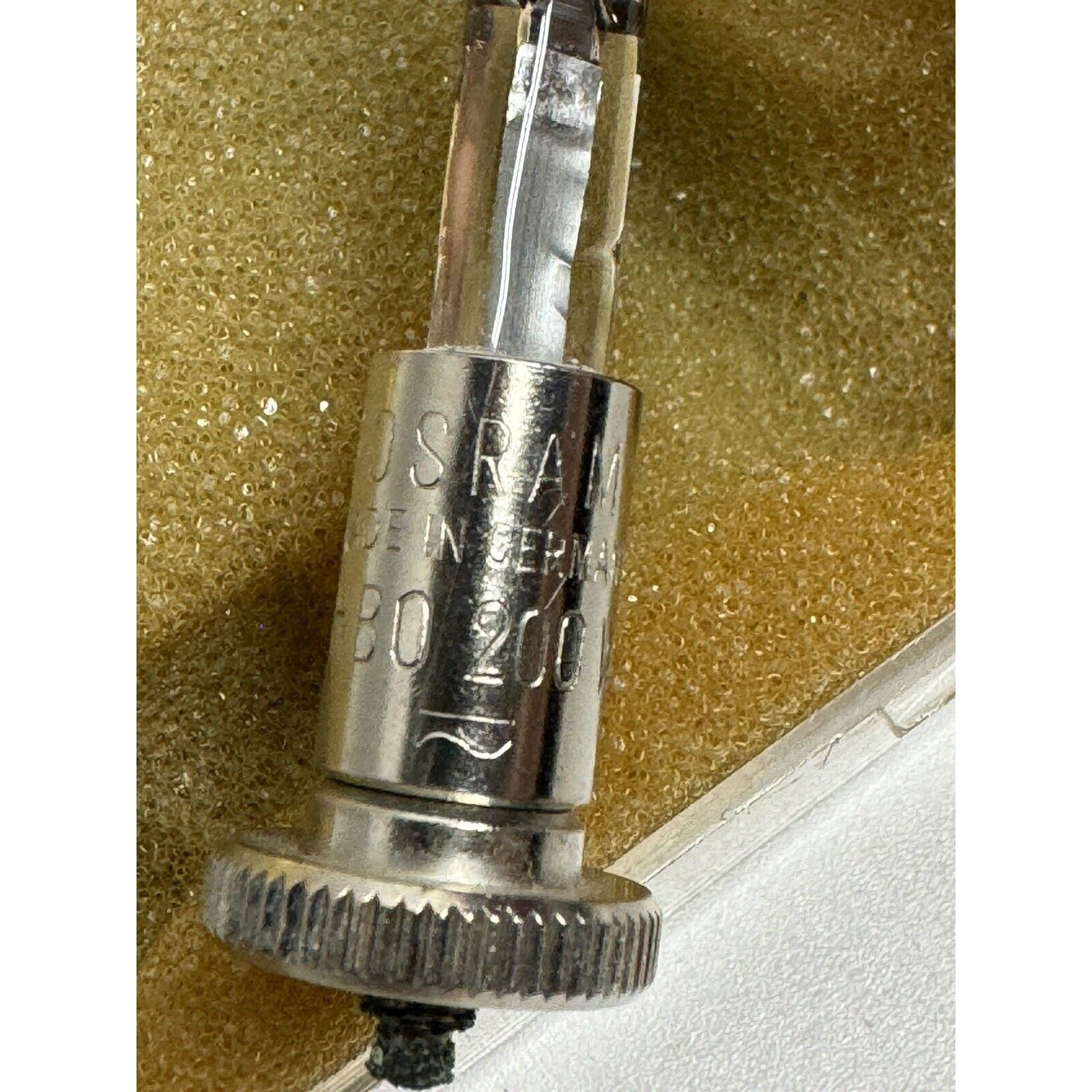 VINTAGE NOS OSRAM HBO MERCURY VAPOR SHORT ARC LAMP, LIGHT BULB, 200W L2 GERMANY