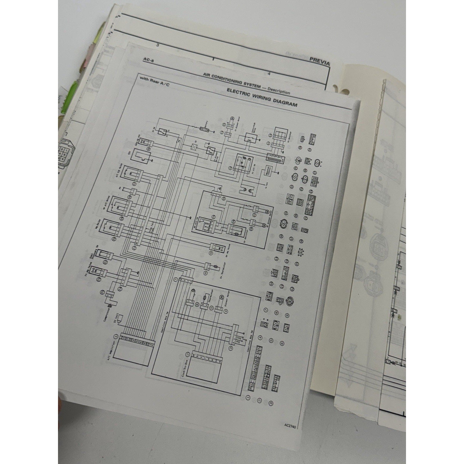 VINTAGE 1991 Toyota Previa Repair Manual OEM RM178U
