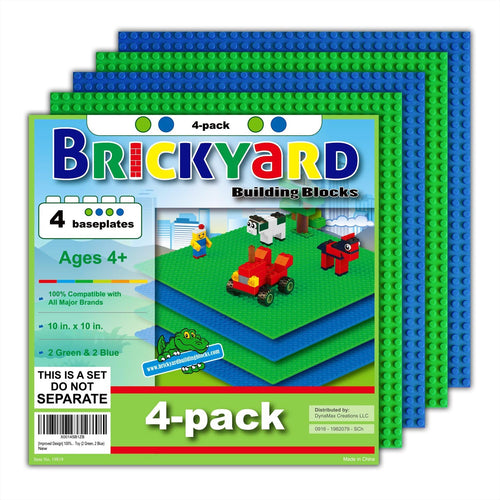 Baseplates, Large Thick Base Plates for Building Bricks, for Activity Table or Displaying Toys