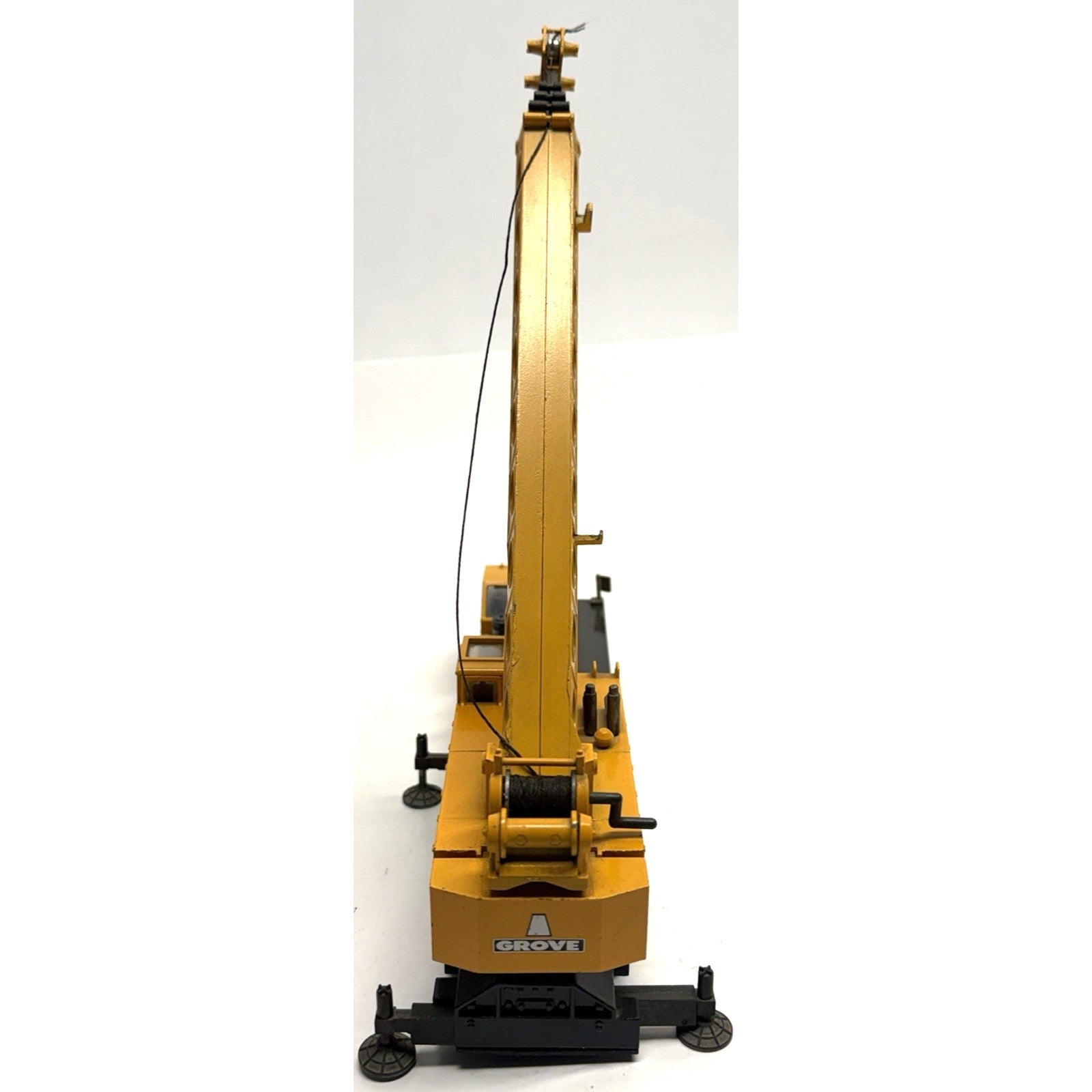 Vintage NZG 152 Grove TM1500 Mobile Crane - Yellow 1/55 Die-cast Made In Germany