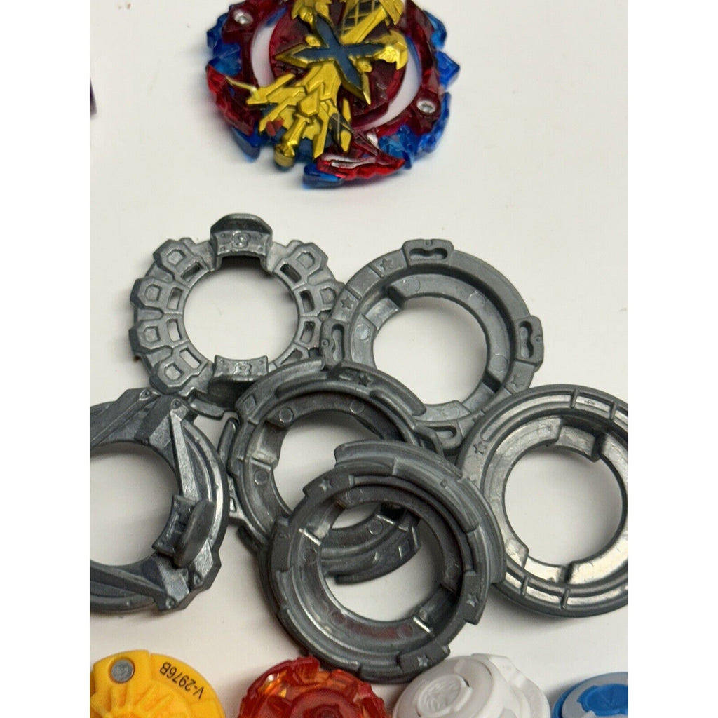 Vintage Beyblade Lot Mixed Metal Bursts Fusion Dragon Libra & Parts
