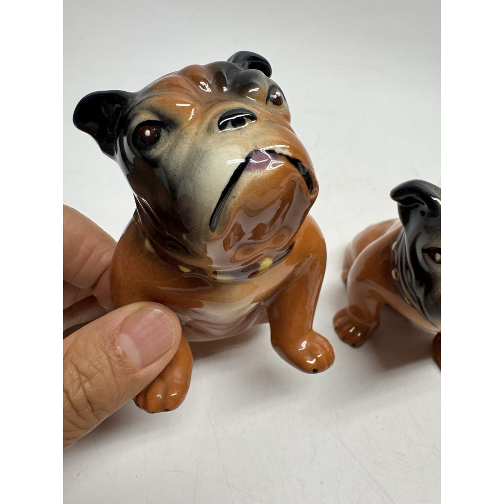 VINTAGE Lot of 3 Marston Mack Bull Dog Salt Pepper Shakers Ceramic California