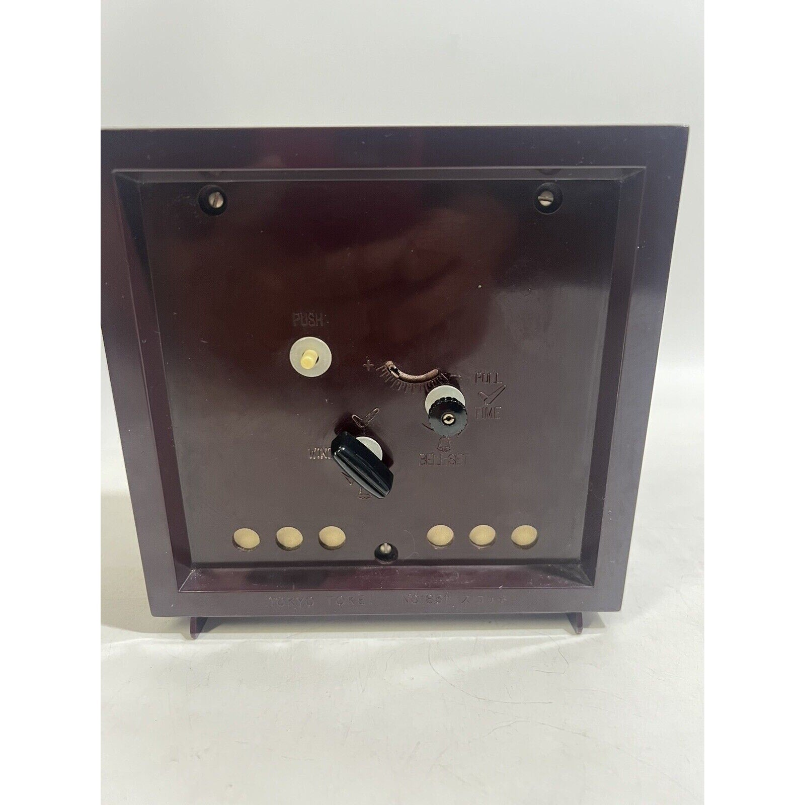 VINTAGE 60/70 Tokyo Takei 8 2 Jewels Mantel Clock Fully Working Made in Japan