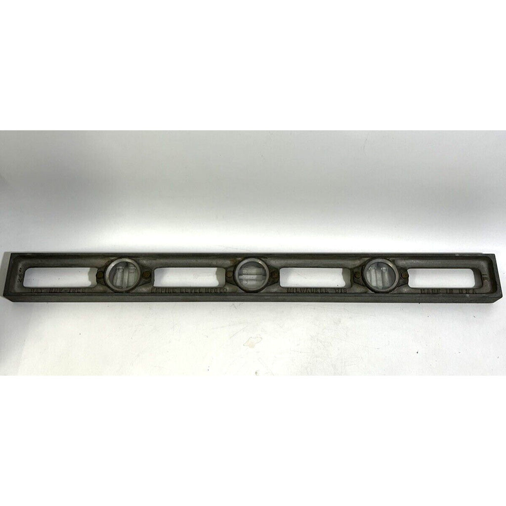 VINTAGE "RARE" EMPIRE LEVEL MFG CO 2 Foot Metal Speed Level 24” MADE IN USA 1922