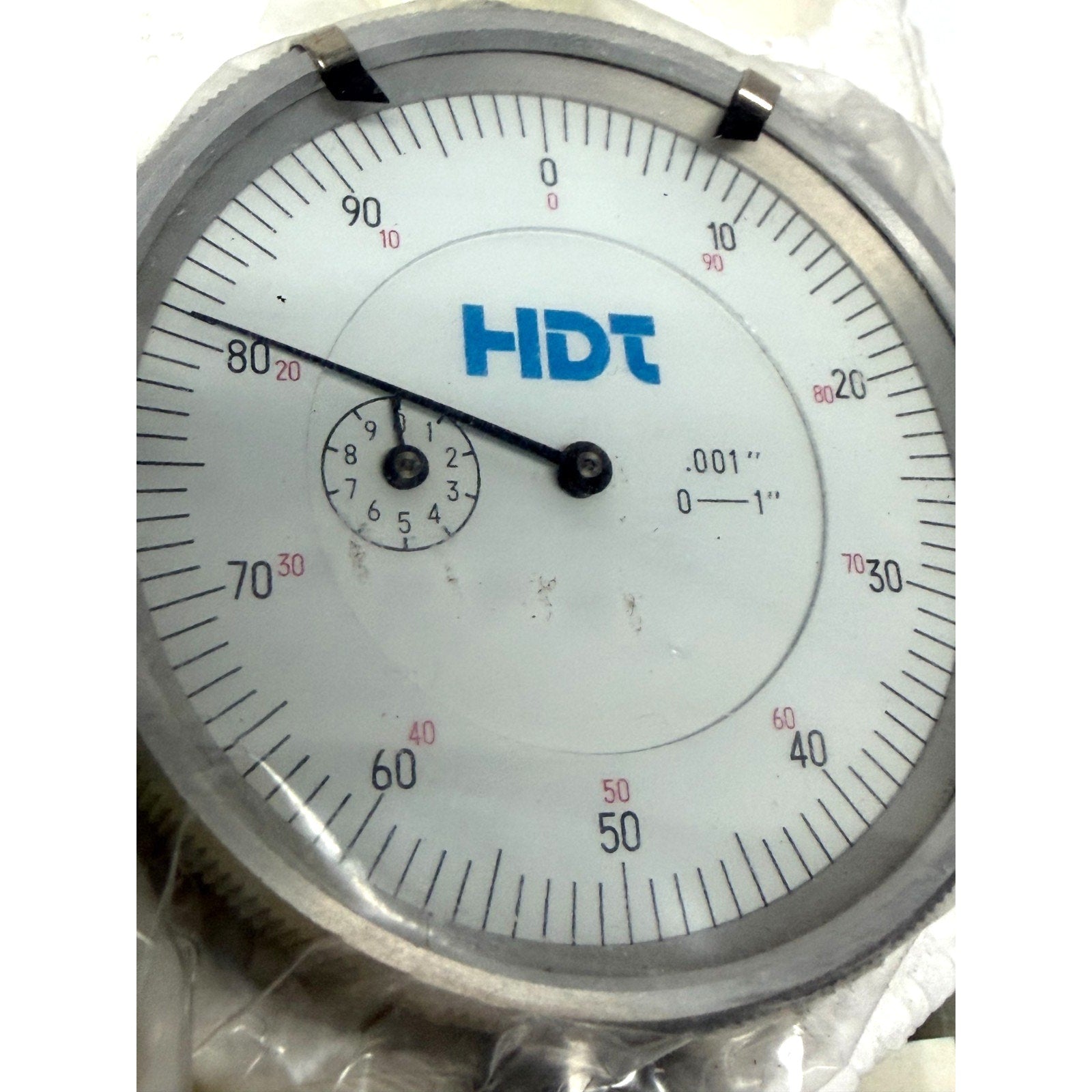 Vintage New Old Stock HDT Precision Dial Indicator | 0-1" .001" Machinist Gauge