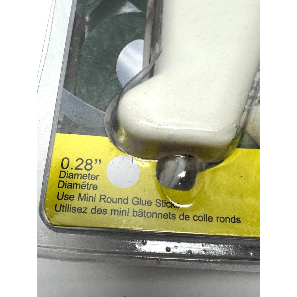 Vintage NEW Low Temperature Mini Glue Gun - White & Yellow