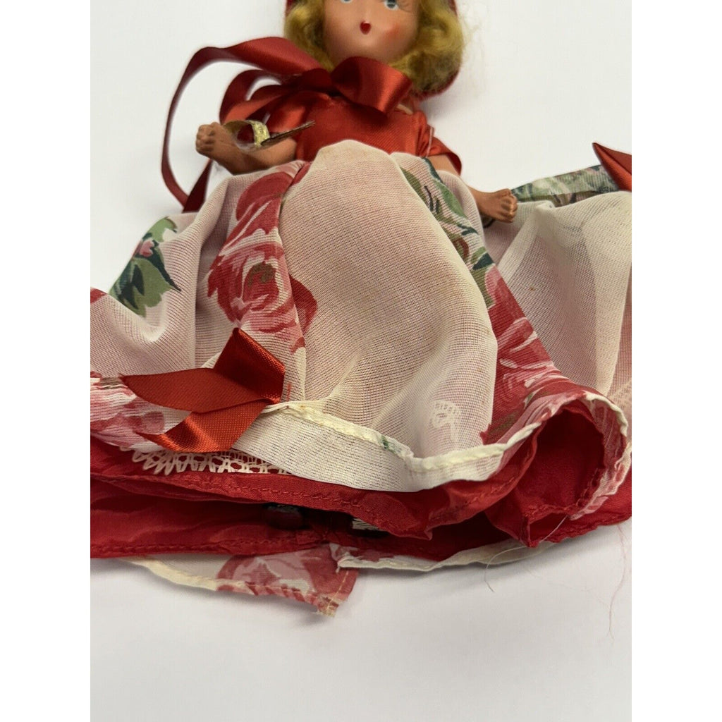 Vintage Nancy Ann Storybook Doll 198 December Bisque Doll 6.5"