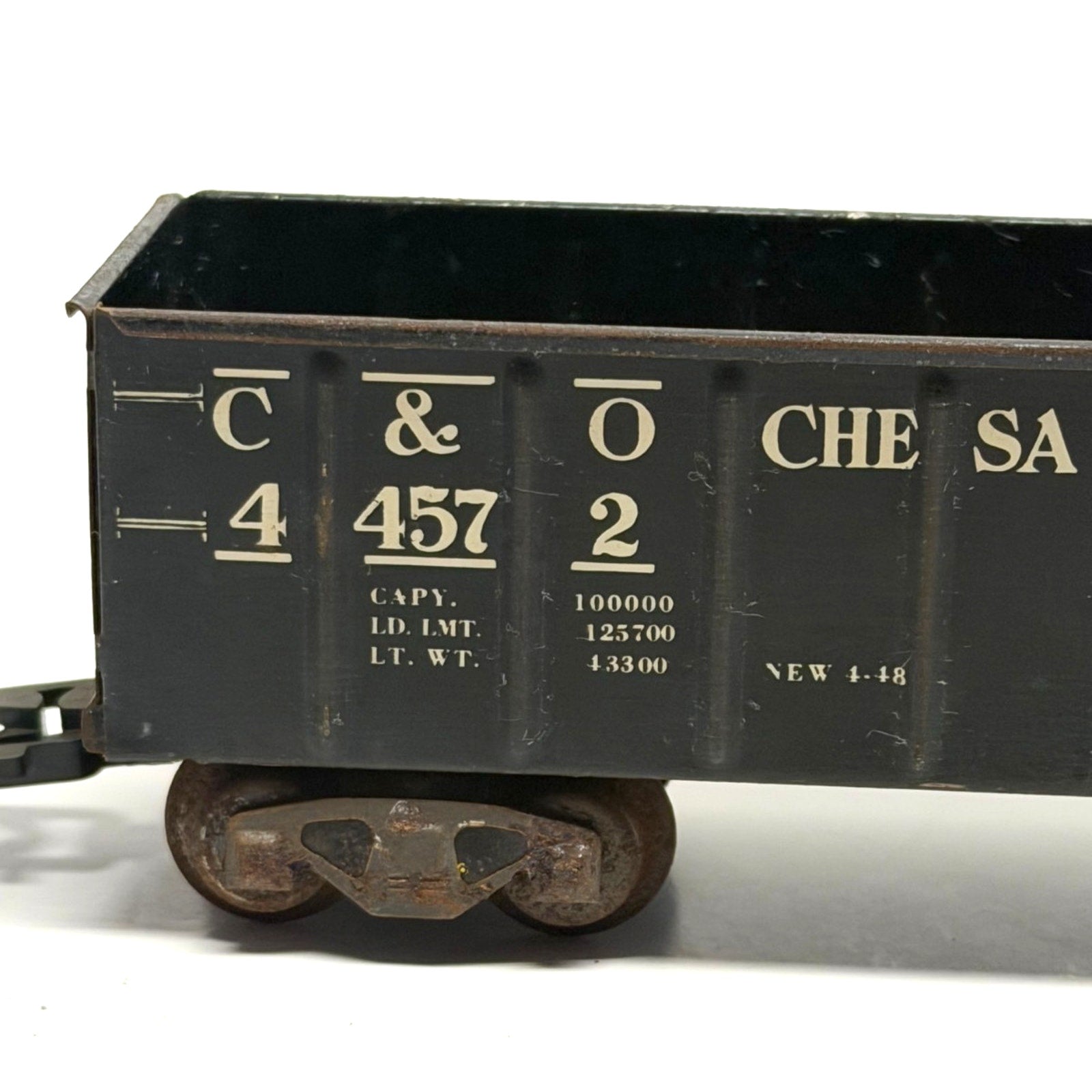 Vintage Marx O O-27 Tin C&O #44572 Chesapeake & Ohio Gondola
