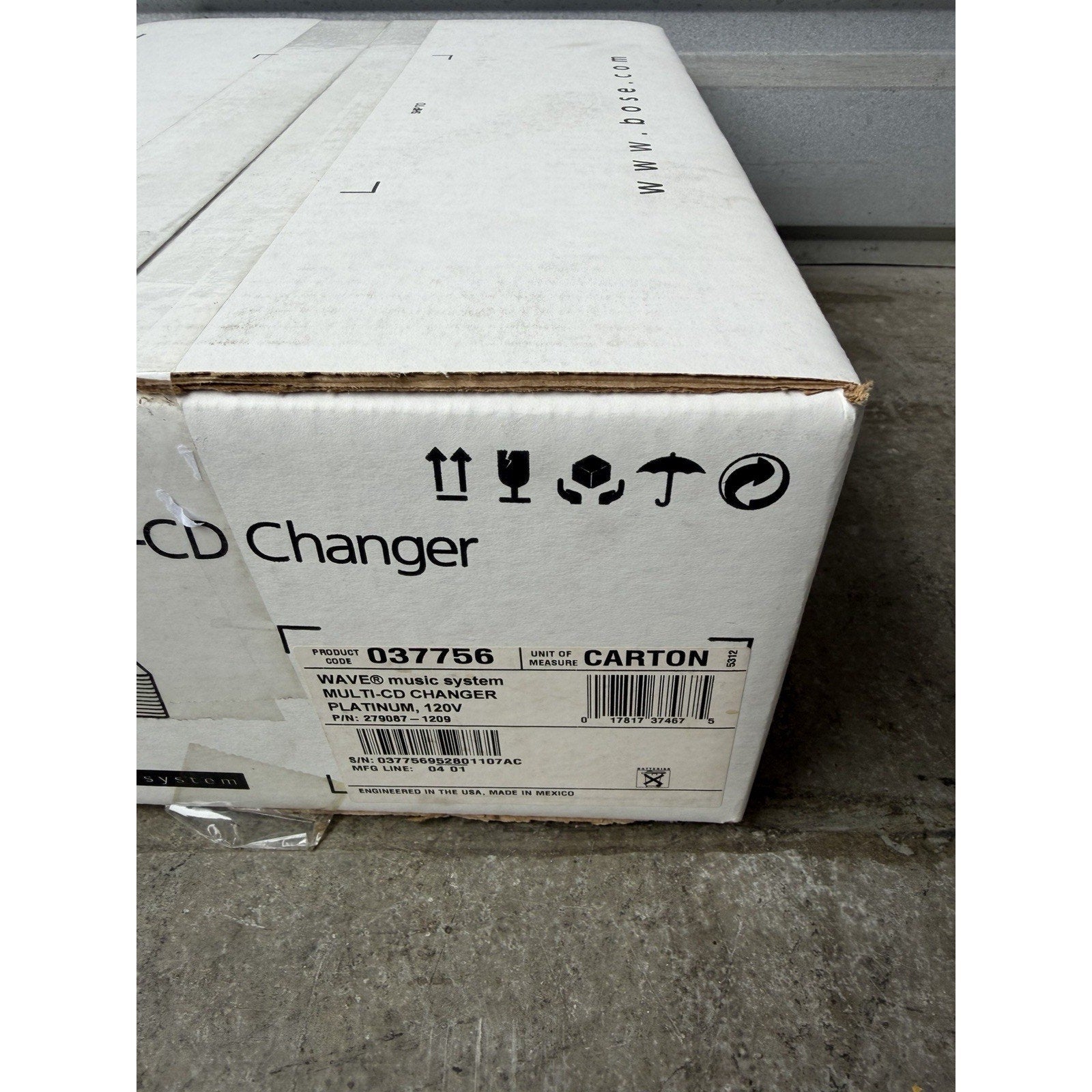VINTAGE NOS Bose Wave Music System Multi-CD Changer Accessory Platinum White #1